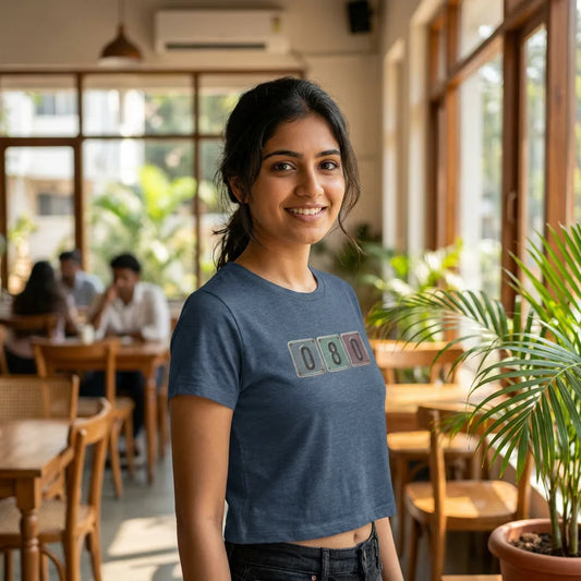 080 tee in Heather Navy — blr cafe north w20 01