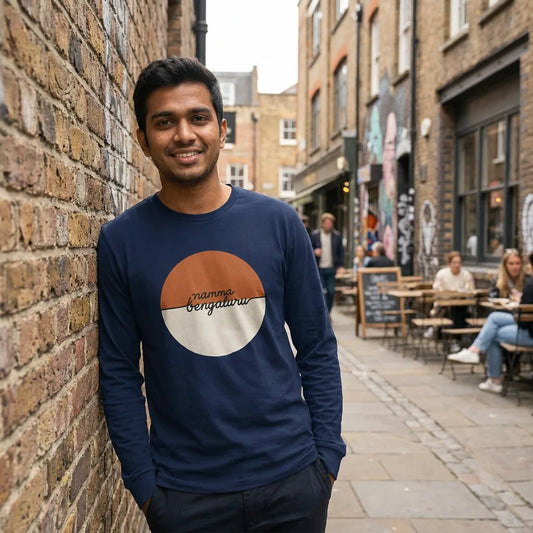 Namma Bengaluru tee in Navy — london shoreditch indian m20 01