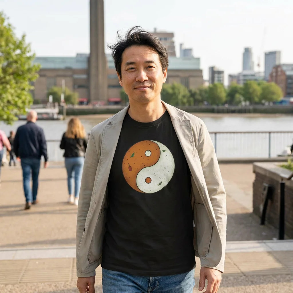 Sambar + Chutney tee in Black — london southbank asian m40 01