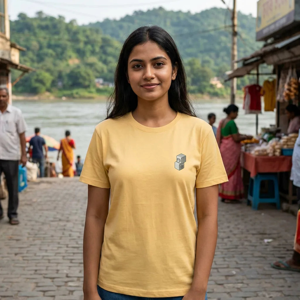 Guru tee in Banana Cream — guwahati south w20 01