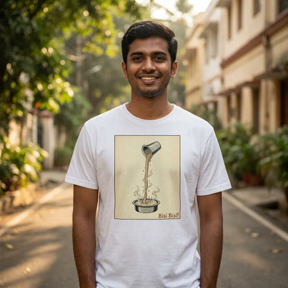 Bisi Bisi tee in White — street man 20s 01