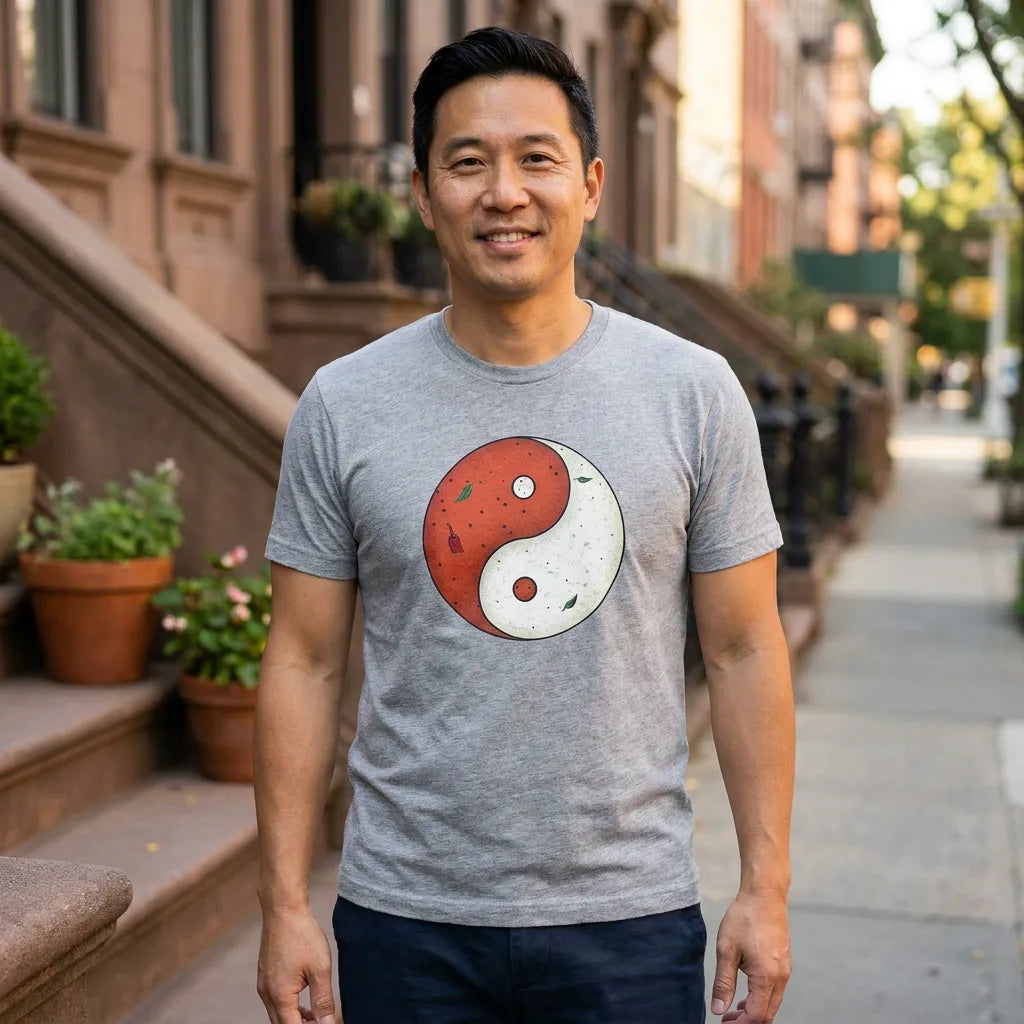 Sambar + Chutney tee in Athletic Heather — nyc brooklyn asian m40 01