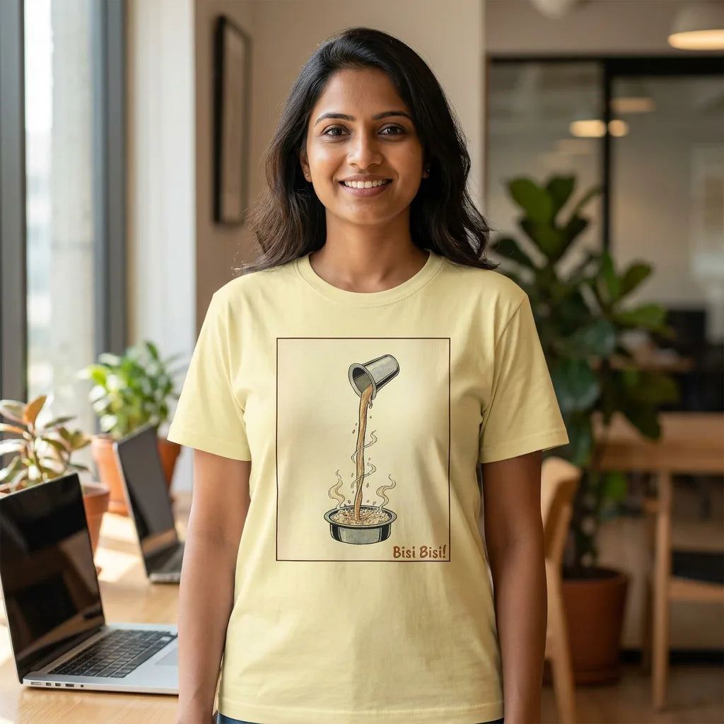 Bisi Bisi tee in banana — office woman 30s 01