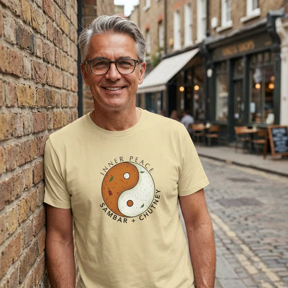 Inner Peace tee in Soft Cream — london shoreditch white uncle 01
