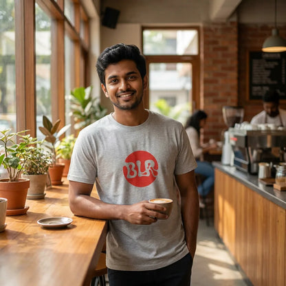 BLR tee in Ash — blr cafe south m20