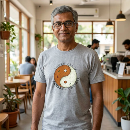 Inner Peace tee in Athletic Heather — blr cafe south uncle 01