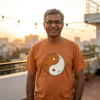 Sambar + Chutney tee in Burnt Orange — blr rooftop south uncle 01