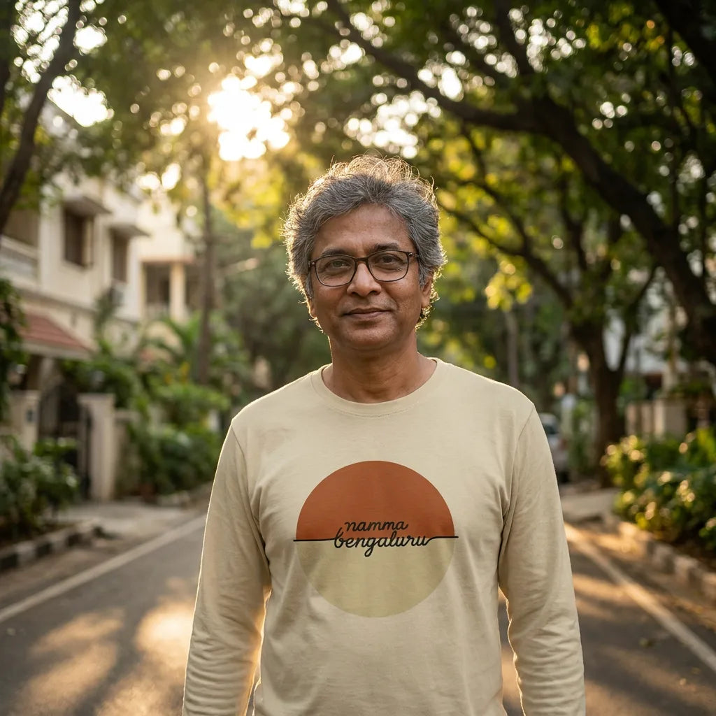 Namma Bengaluru tee in Natural — indiranagar ne uncle 01