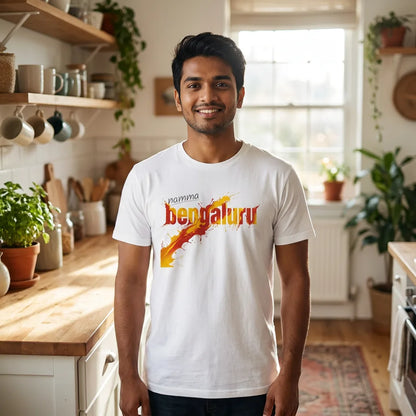 Namma Bengaluru tee in White — home kitchen indian m20 01