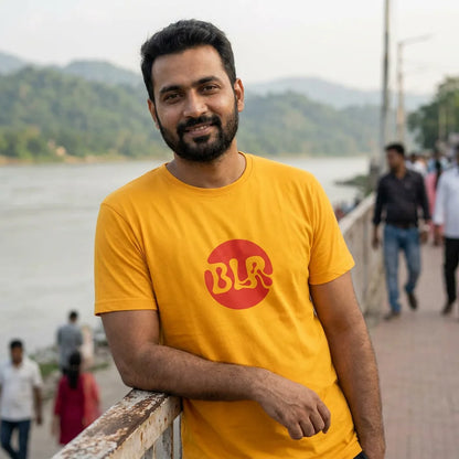 BLR tee in Gold — guwahati north m30