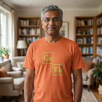 GURU tee in Heather Orange — uncle livingroom 01