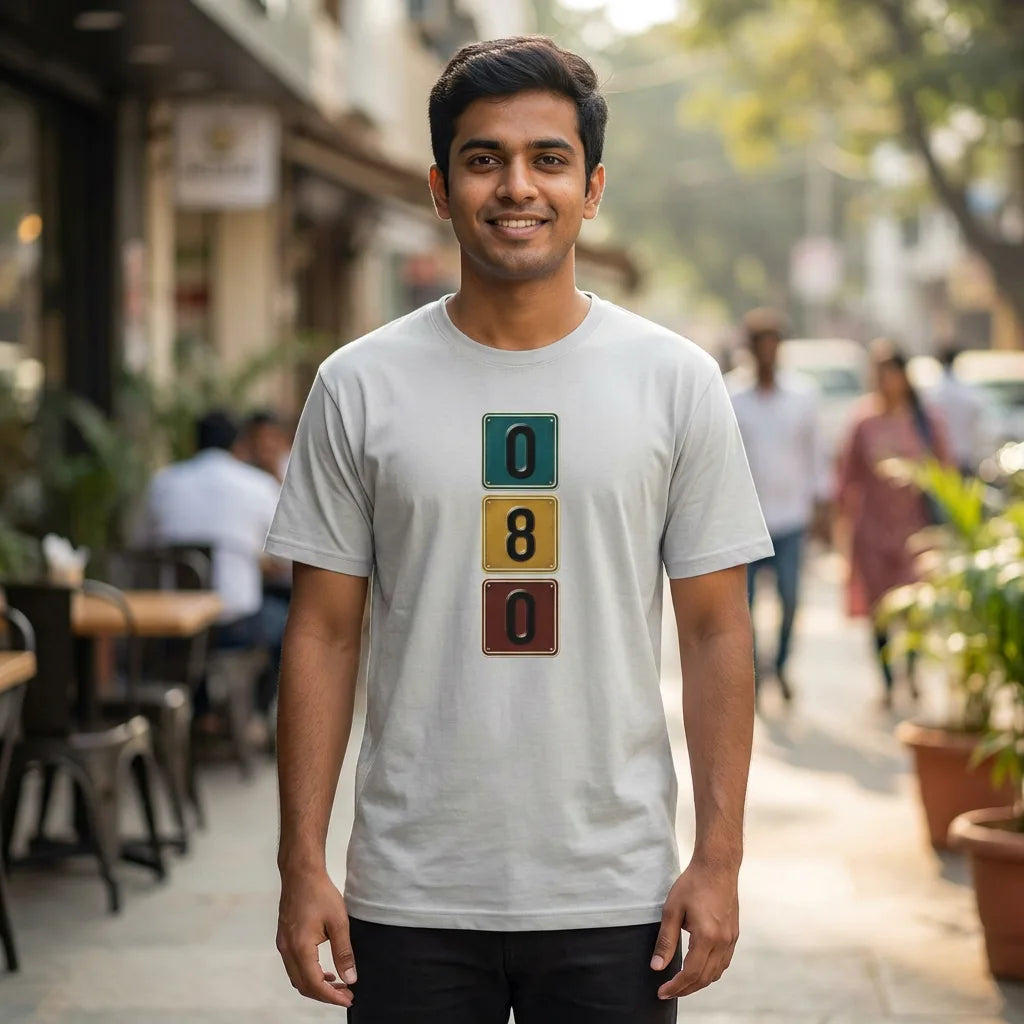 080 tee in Silver — front facing 01