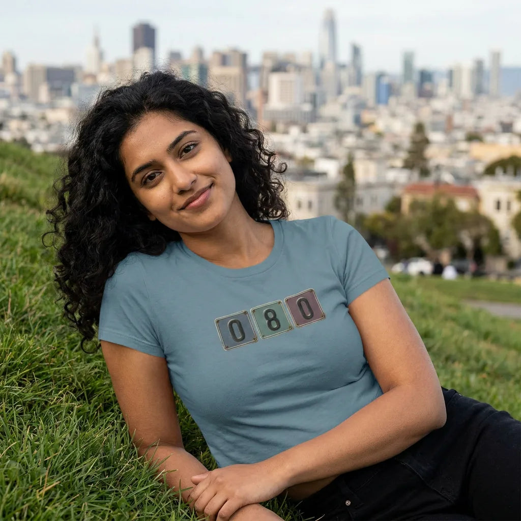 080 tee in Dusty Blue — sf dolores indian w20 01