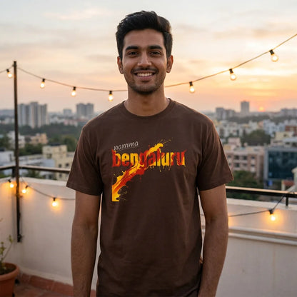 Namma Bengaluru tee in espresso — blr rooftop north m20 01