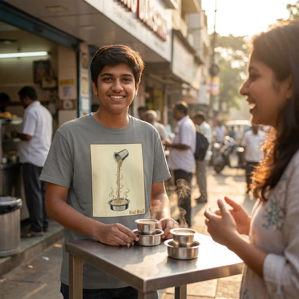 Bisi Bisi tee in Grey — darshini table friends 01