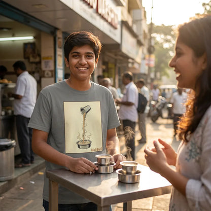 Bisi Bisi tee in Grey — darshini table friends 01
