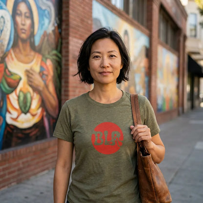 BLR tee in Heather Olive — sf mission asian w40