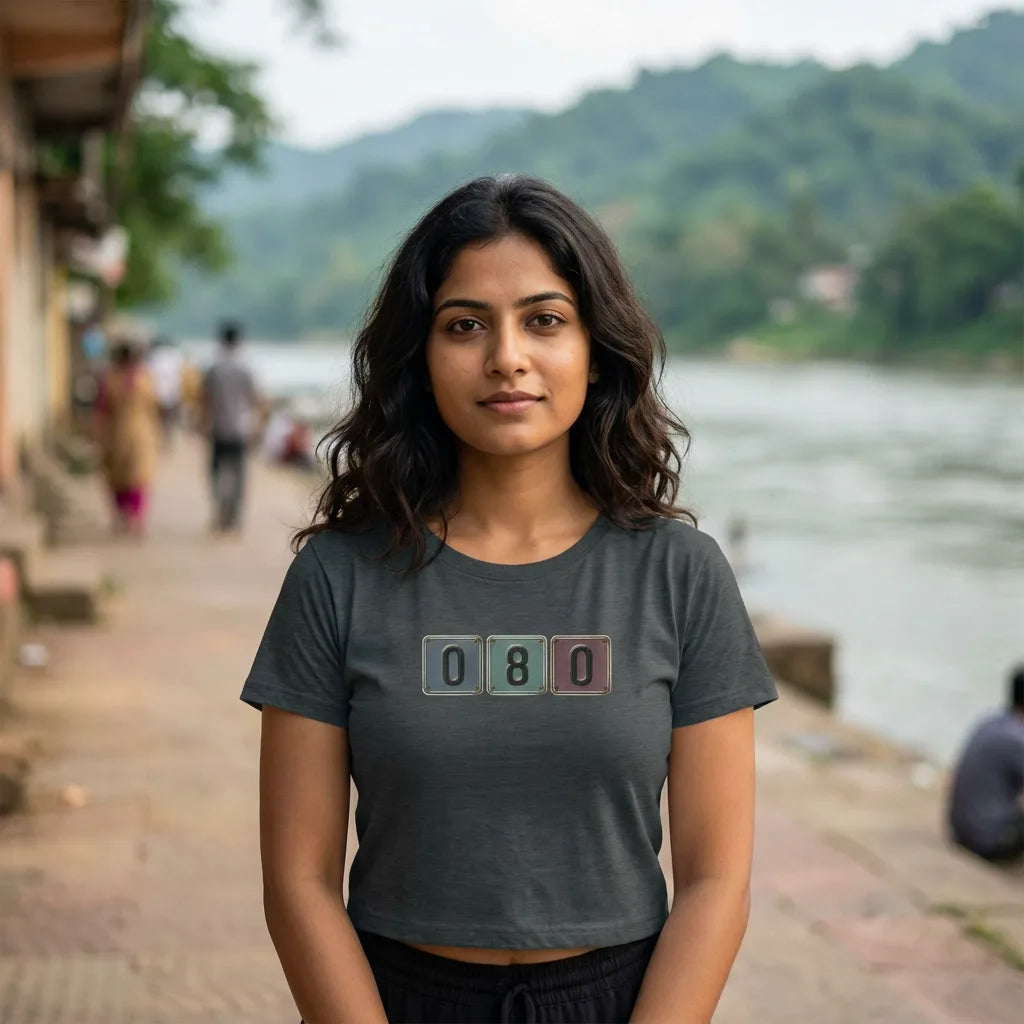 080 tee in Dark Grey Heather — guwahati north w20 01