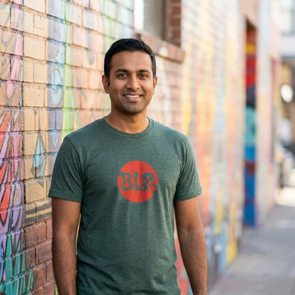 BLR tee in Heather Forest — sf mission indian m30