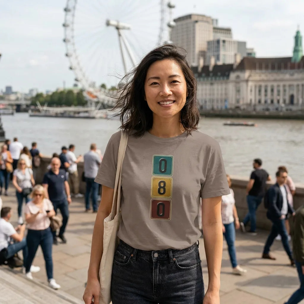080 tee in Pebble Brown — london southbank asian w30 01
