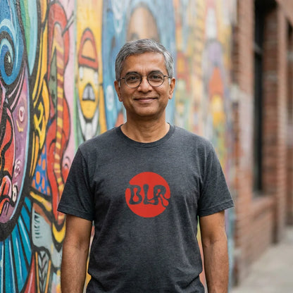 BLR tee in Dark Grey Heather — sf mission indian uncle