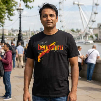 Namma Bengaluru tee in Black — london southbank indian m40 01