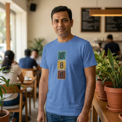 080 tee in Columbia Blue — blr cafe north m40 01