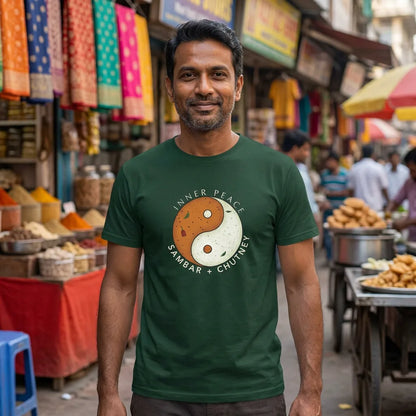Inner Peace tee in Forest — delhi south m40 01