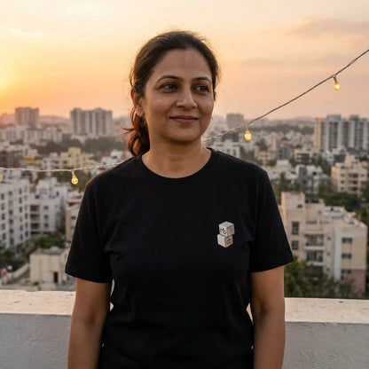 Guru tee in Black — blr rooftop north w40 01