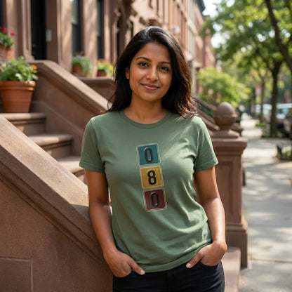 080 tee in Military Green — nyc brooklyn indian w30 01