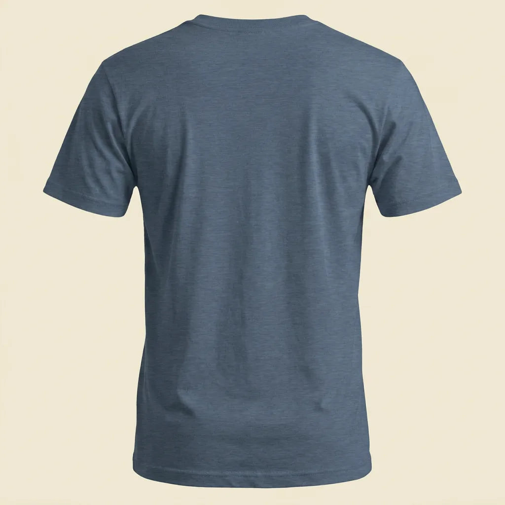 080 tee, plain back view