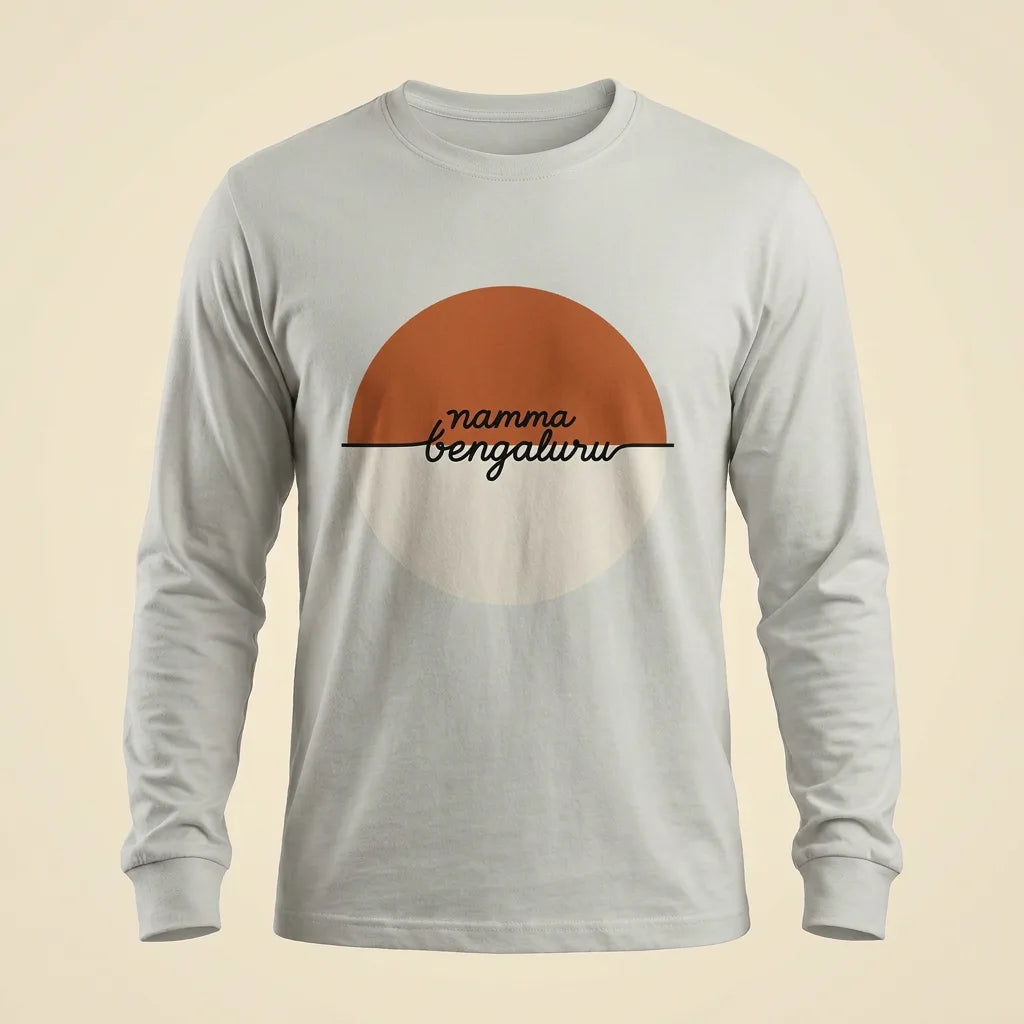 Bengaluru Sundown Ash tee, plain product shot