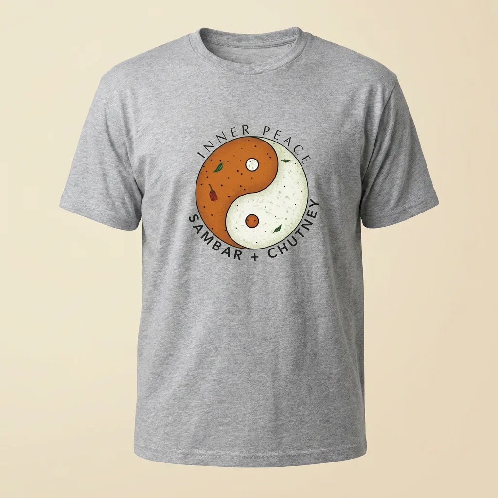 Inner Peace Athletic Heather tee, plain product shot