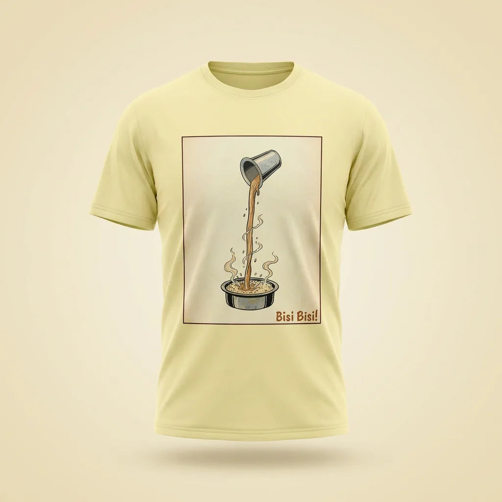 Bisi Bisi banana tee, plain product shot