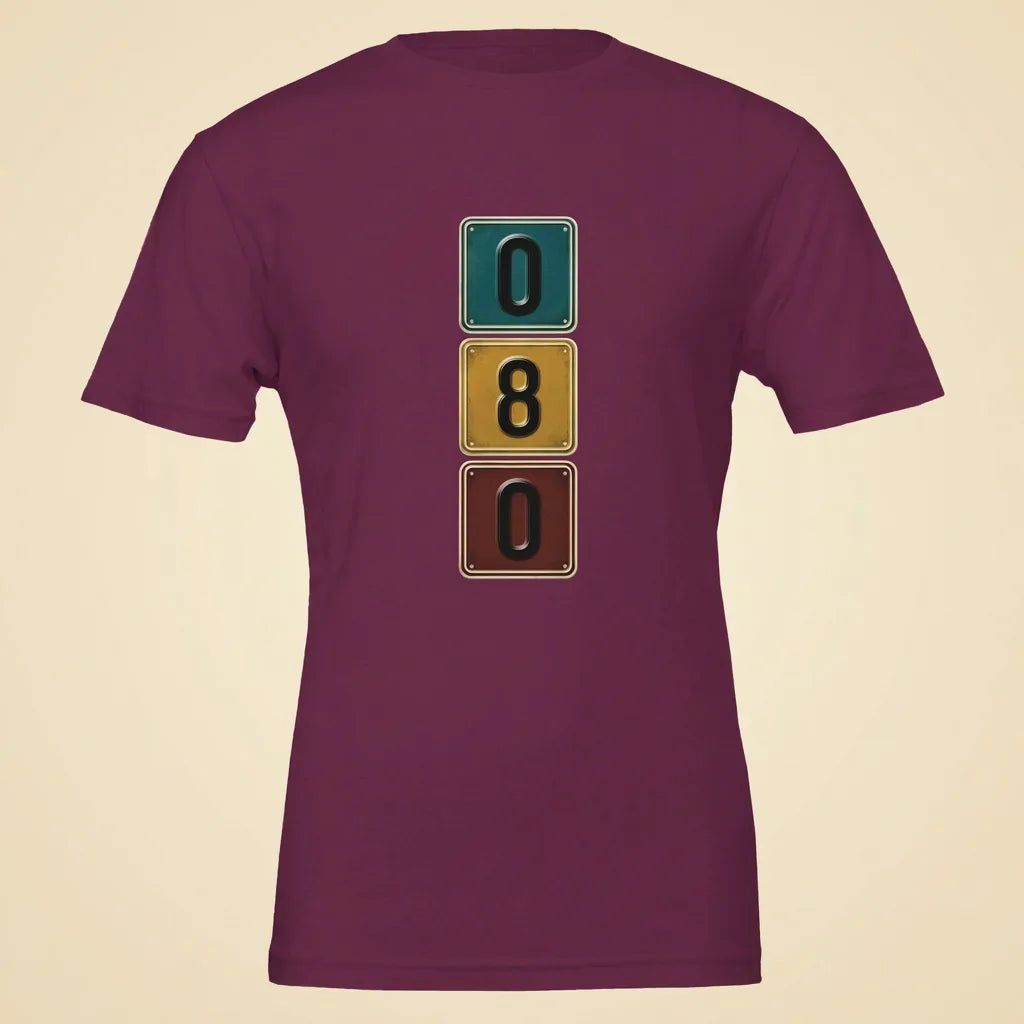 080 Berry tee, plain product shot