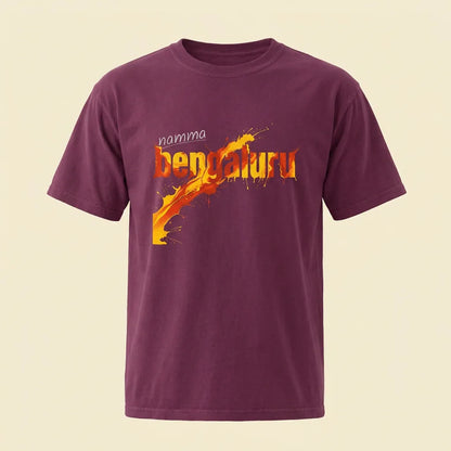 Namma Bengaluru Berry tee, plain product shot