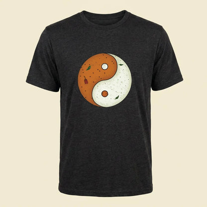 Sambar + Chutney Black Heather tee, plain product shot