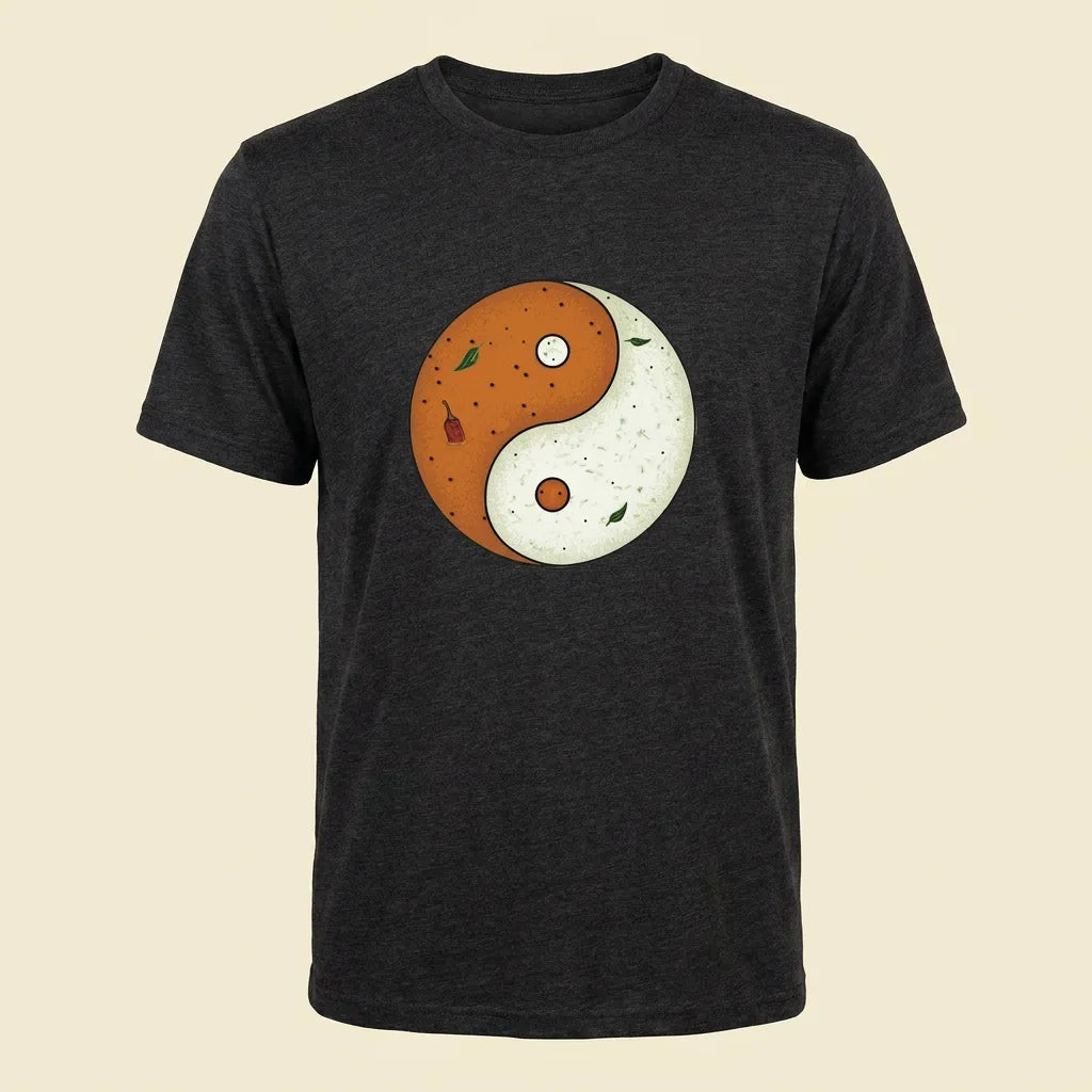 Sambar + Chutney Black tee, plain product shot
