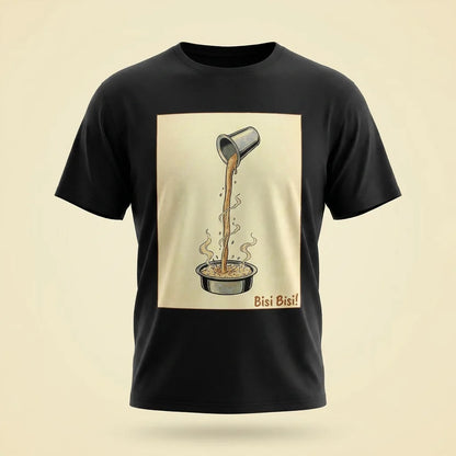 Bisi Bisi Black tee, plain product shot