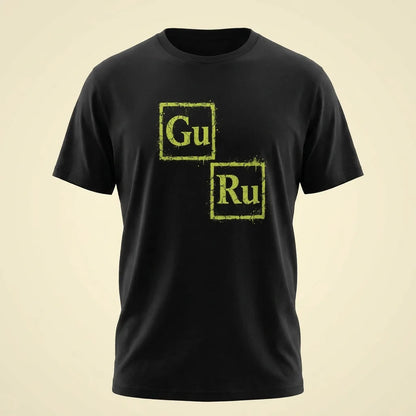 GURU Black tee, plain product shot