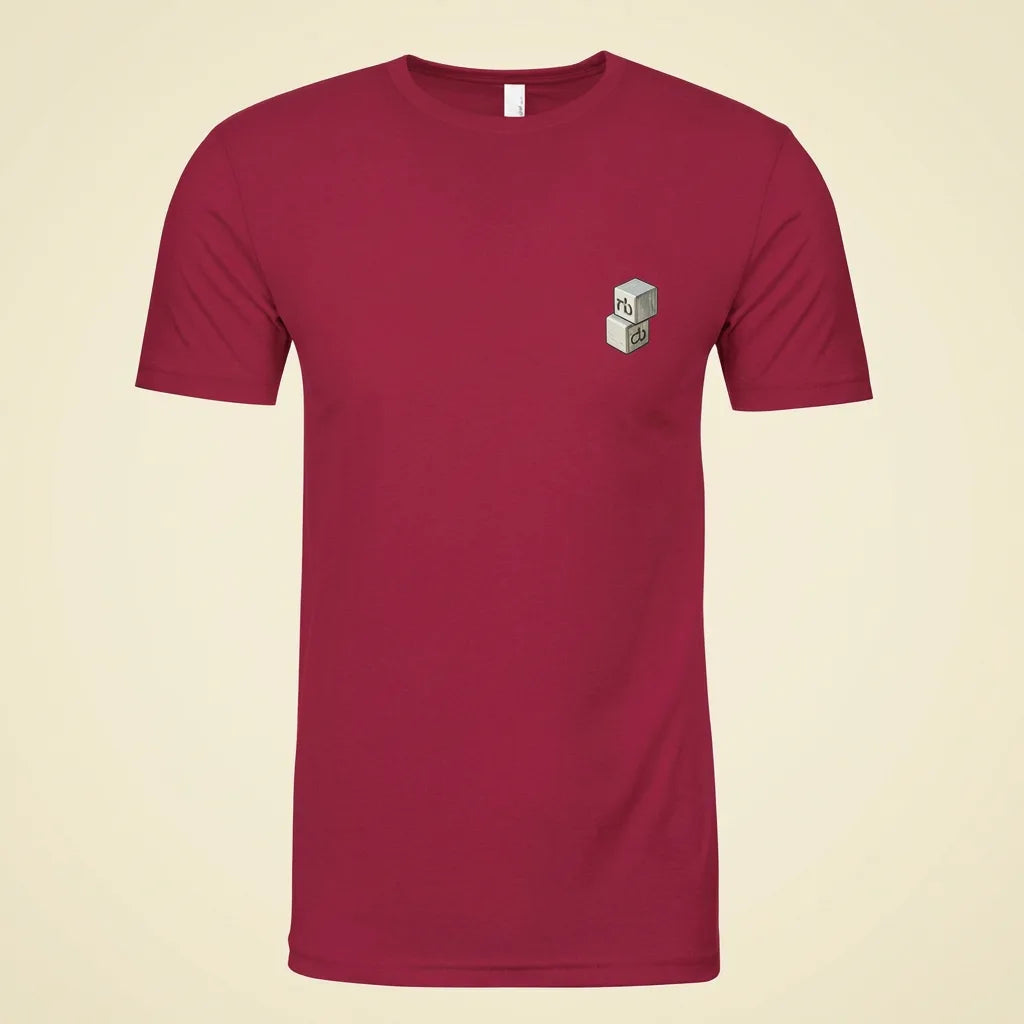 Guru Cardinal tee, plain product shot