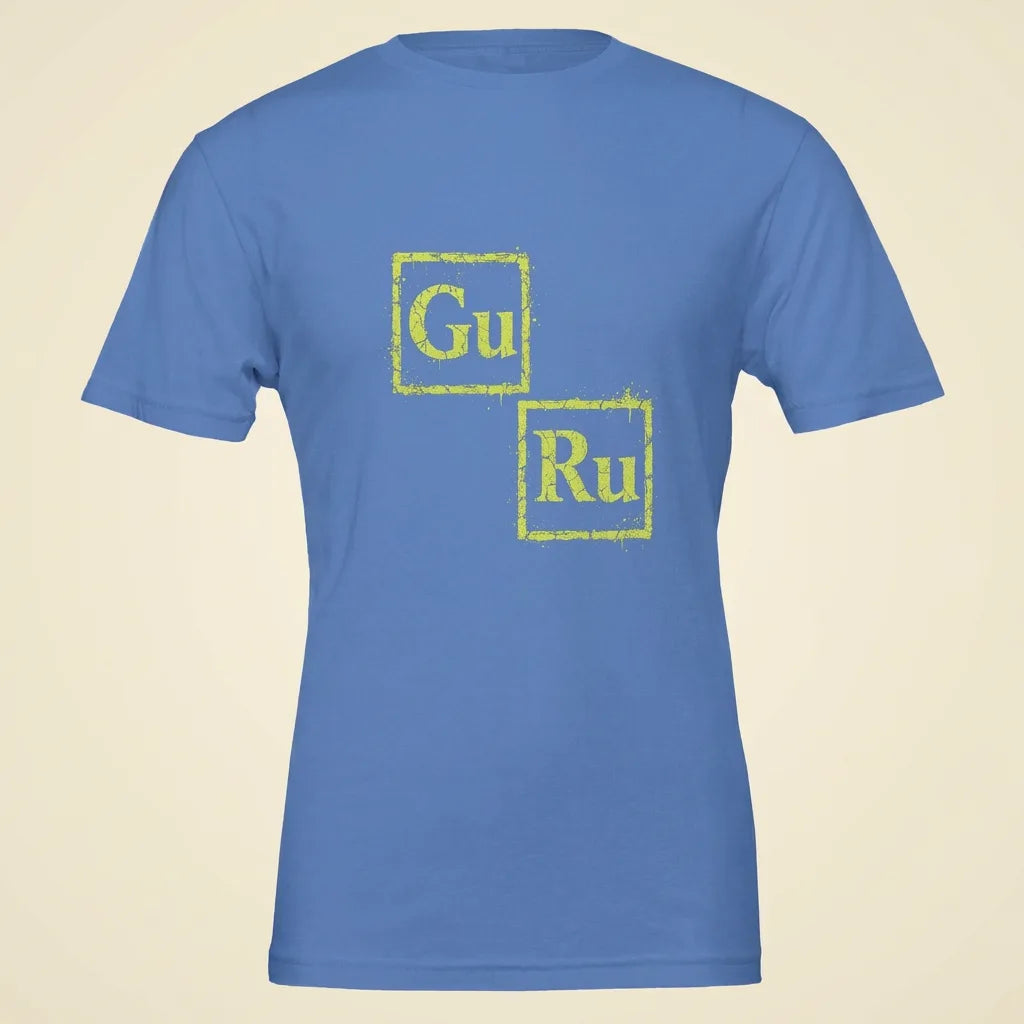 GURU Columbia Blue tee, plain product shot