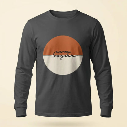 Bengaluru Sundown Dark Gray tee, plain product shot