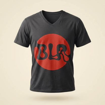 BLR Dark Gray tee, plain product shot