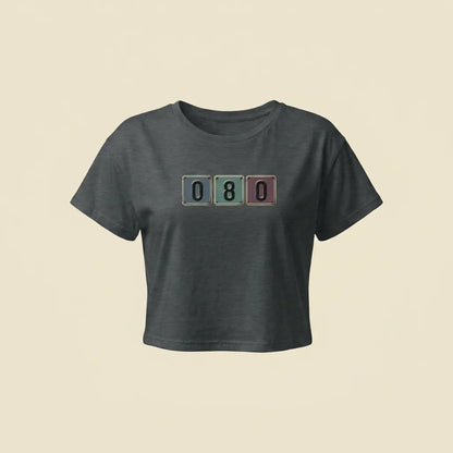 080 Dark Grey Heather tee, plain product shot