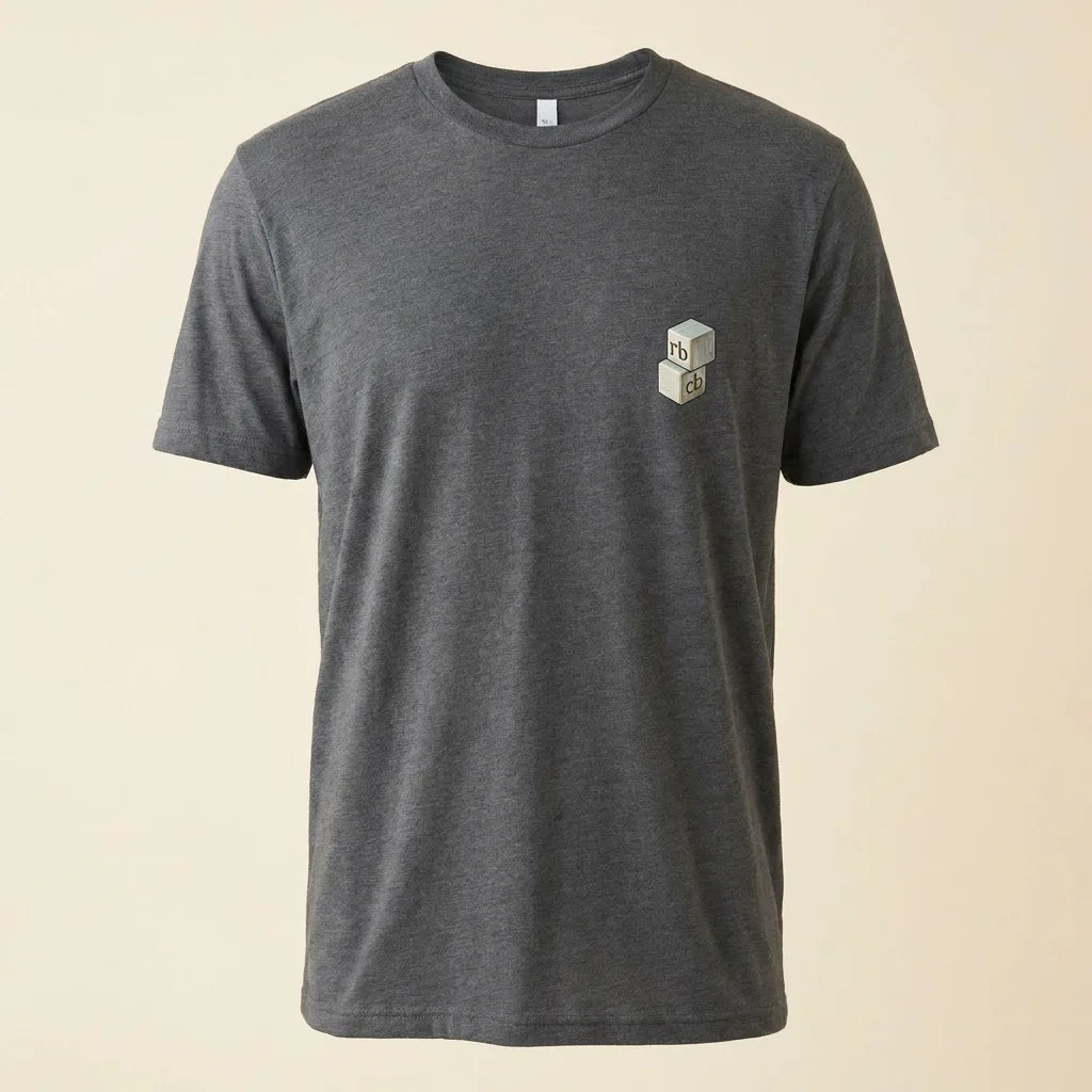 Guru dark hthr gray tee, plain product shot