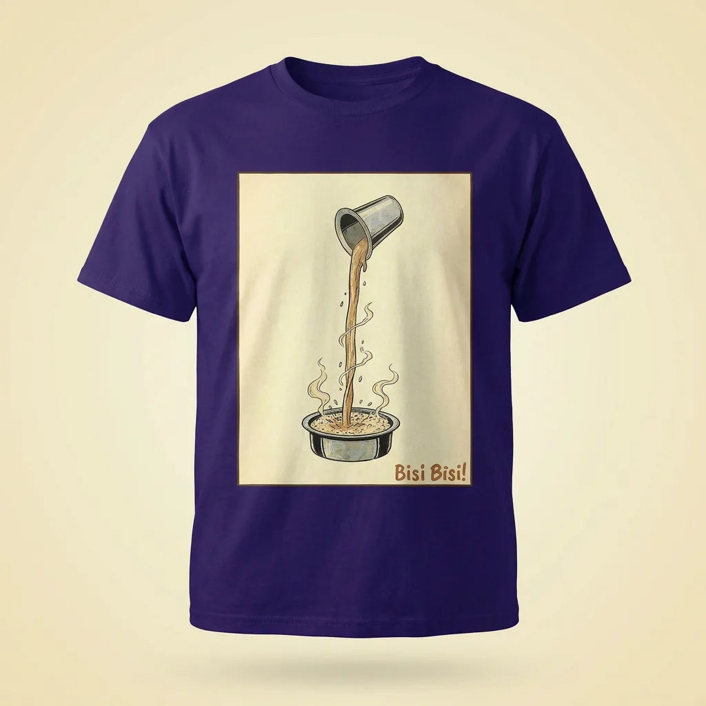 Bisi Bisi grape tee, plain product shot