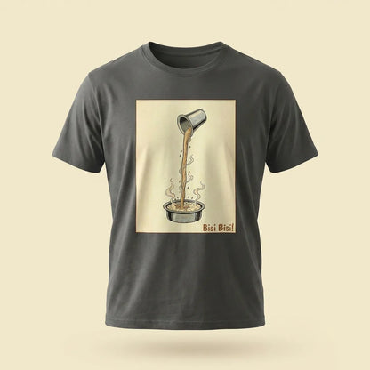 Bisi Bisi graphite tee, plain product shot