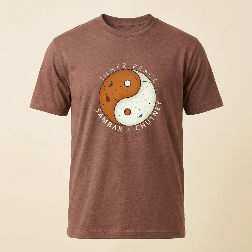 Inner Peace Heather Clay tee, plain product shot