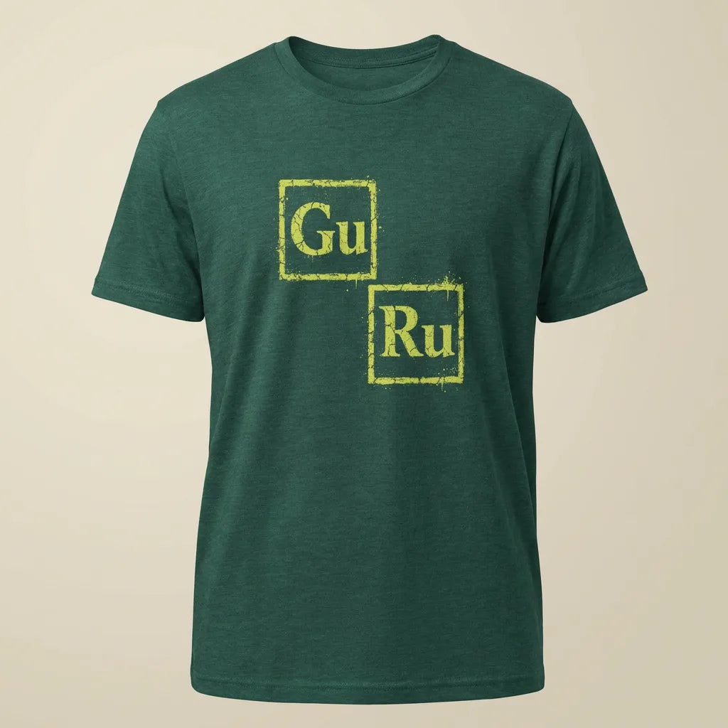 GURU Heather Emerald tee, plain product shot
